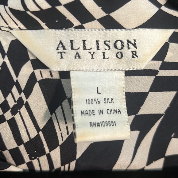 Vintage Allison Taylor Silk Shirt - Picture 7 of 7